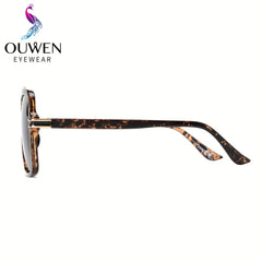 OUWEN Square Polarized Aviator Sunglasses UV400 Eye Protection