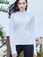 Women's UV Protection Hooded Jacket for Running Hiking
