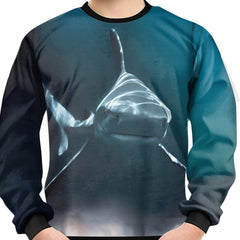 3D Shark Print Kid's Sweatshirt Unisex Pullover Long Sleeve Top