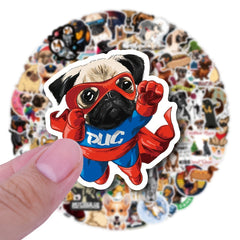 103pcs Mixed Dog Laptop Stickers Waterproof Dog Decals Pack Water Bottles
