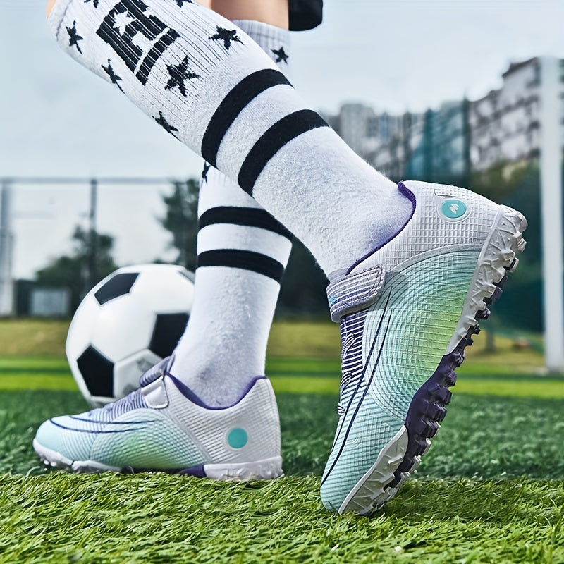 Anti Skid Turf Football Boots for Kids - Hook and Loop Fastener - Breathable