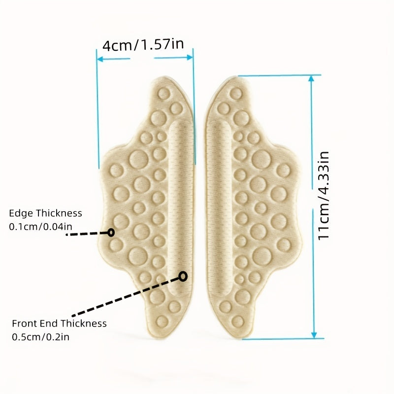 2pcs Heel Insoles Foot Pad Antiwear Inserts Insoles Heel Protector