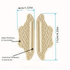 2pcs Heel Insoles Foot Pad Antiwear Inserts Insoles Heel Protector