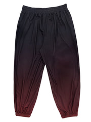 Women's Plus Ombre Print Sporty Pants Elastic Waist Joggers