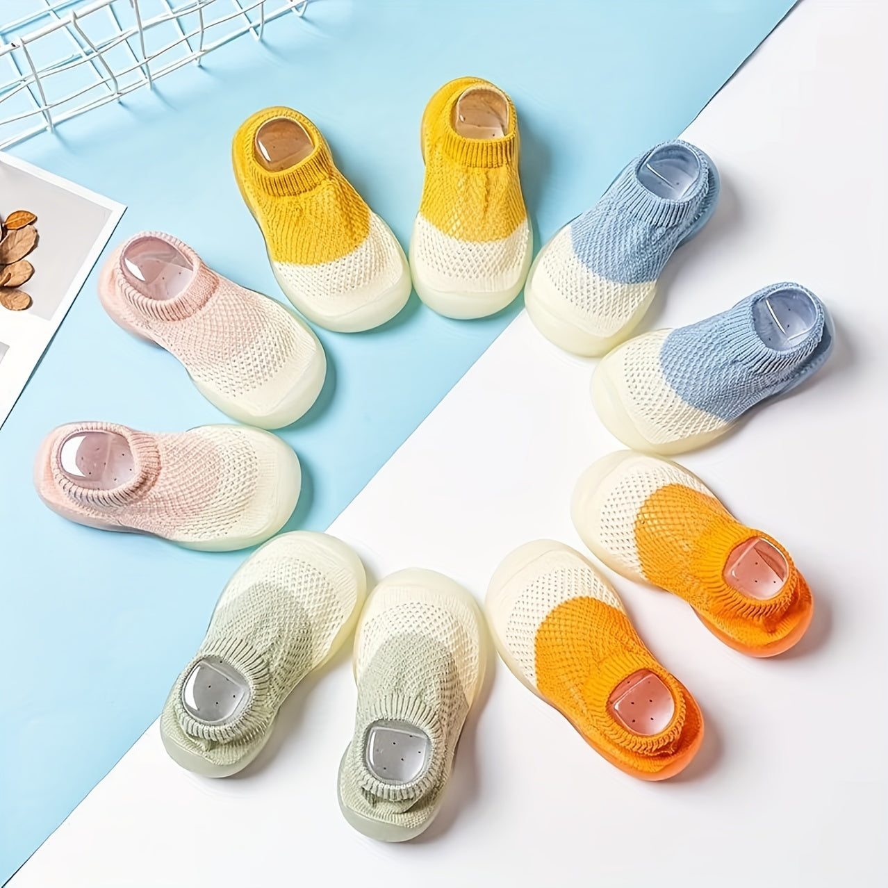 Comfy Slip On Sock Shoes for Baby Girls Non Slip Walking Shoes