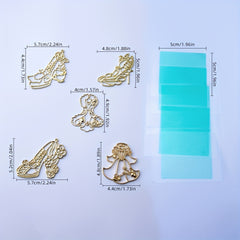 10pcs Ocean Cat Frame Bezel UV Epoxy Resin Molds DIY Jewelry