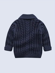 Unisex Baby Cardigan V Neck Botton Sweater For Winter Kids