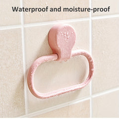 No Punching Seamless Bathroom Towel Rack Kitchen Pot Cover Rag Storage