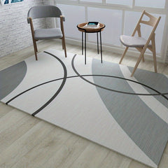 Modern Abstract Area Rug Non-Slip Soft Carpet Machine Washable Low Pile
