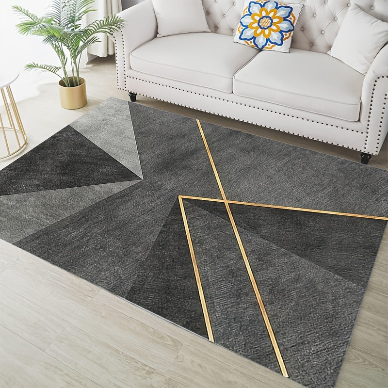 Geometric Pattern Kitchen Rug Non-slip Floor Mat
