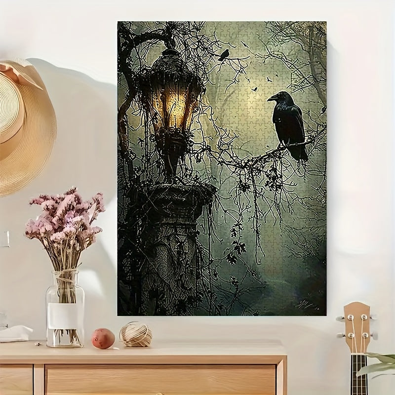 1000pcs Halloween Paper Puzzle Set Frameless for DIY Decor and Fun