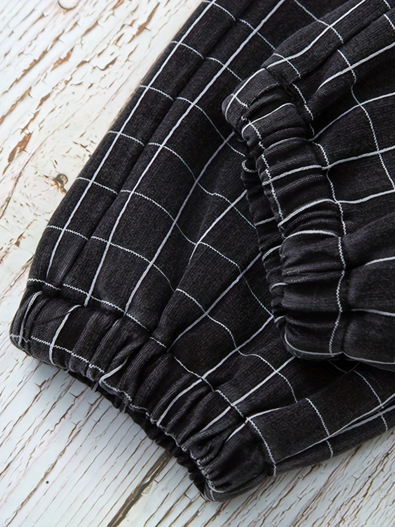 Plaid Joggers Pants Baby Girls Trousers