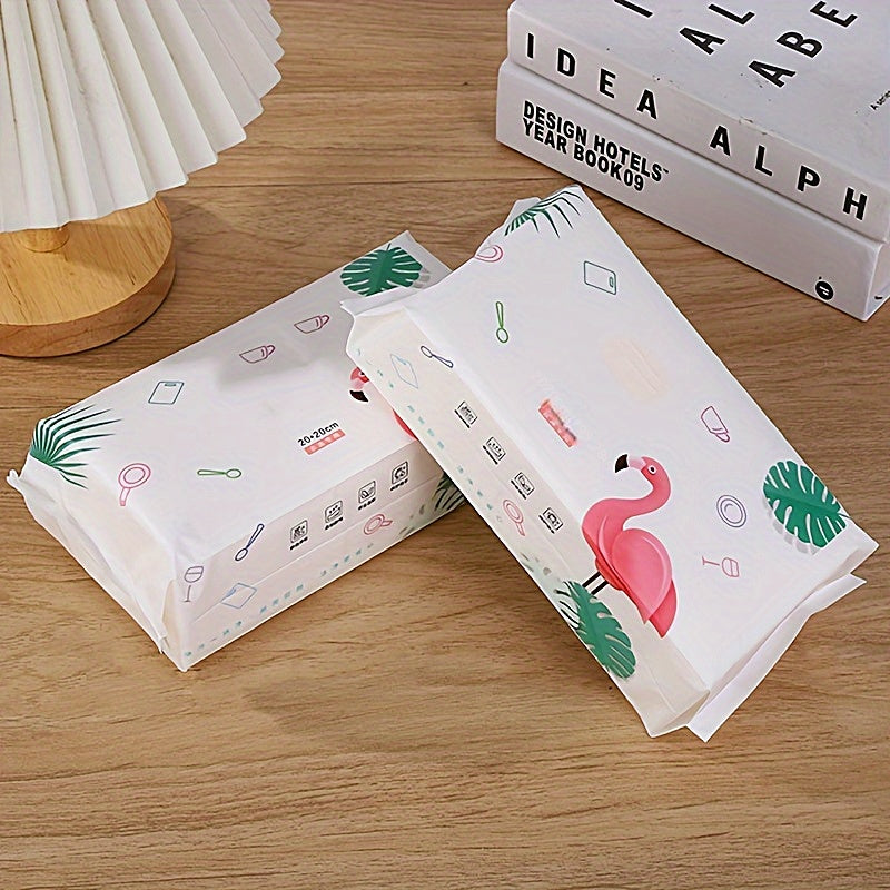 100pcs Outdoor Camping Wiping Paper Disposable Dry and Wet Dishwashing Cloth