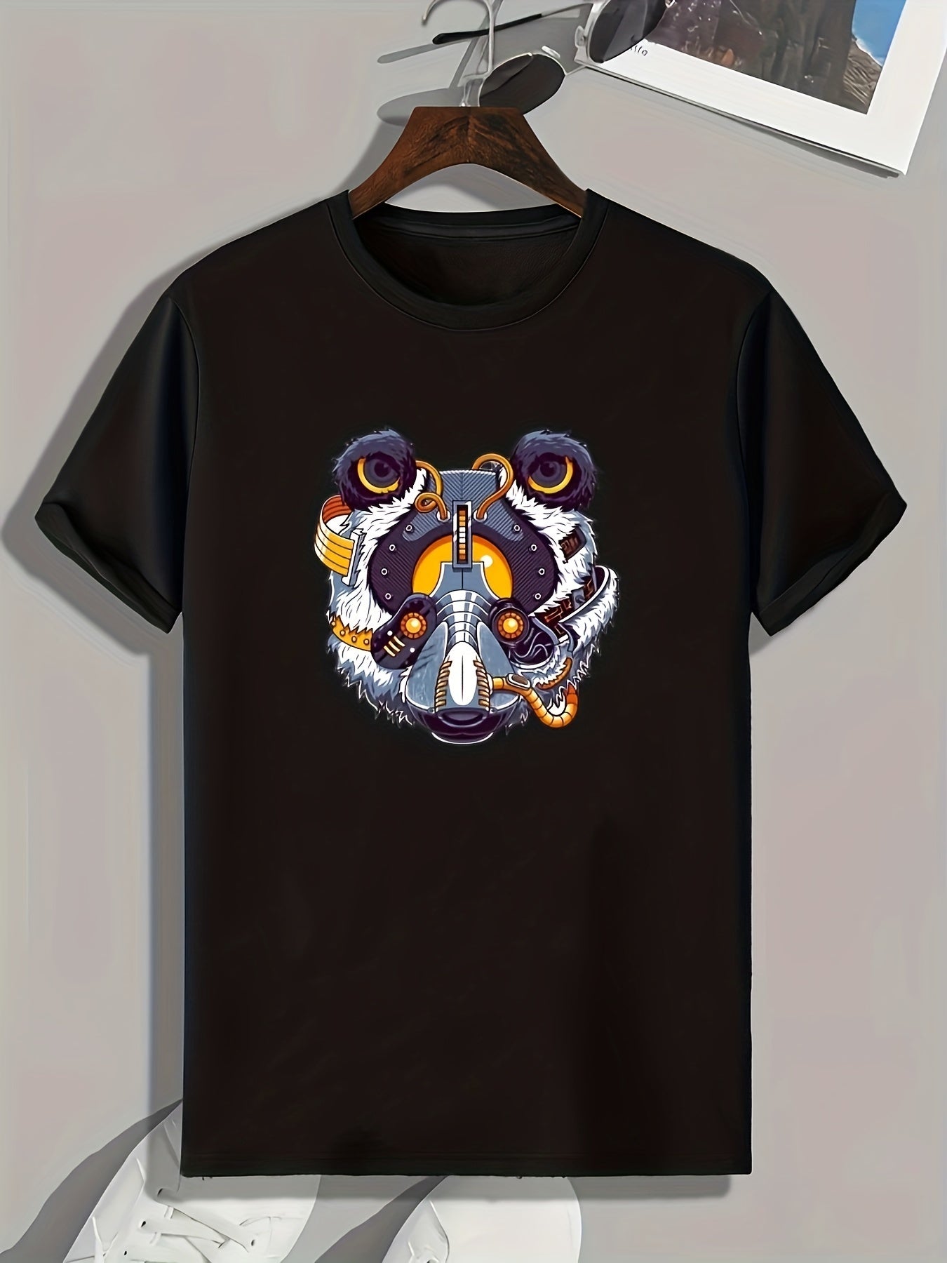 Pattern Print Men's Graphic T-shirt Casual Comfy Tees For Summer