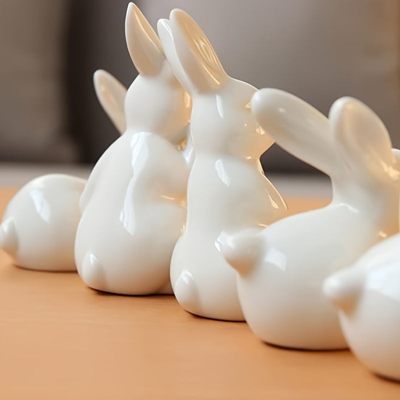 Bunny Ring Holder Ceramic Animal Jewelry Holder for Little Girl Women Home Decor