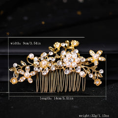 Rhinestone Flower Hair Comb Pins Bridal Wedding Party Decor