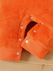 Fleece Thermal Fox Shape Romper Hoodie for Baby