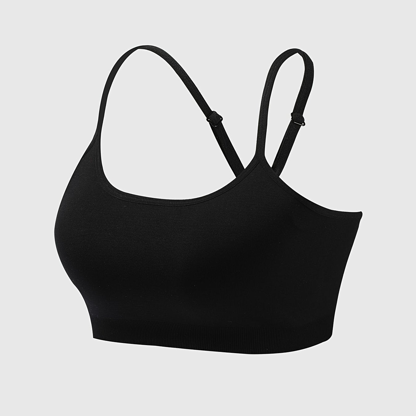 Women's Spaghetti Strap Sports Bra Cross Back Yoga Fitness Workout Top