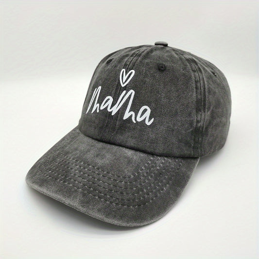 Vintage Baseball Cap Print Hat For Men Women