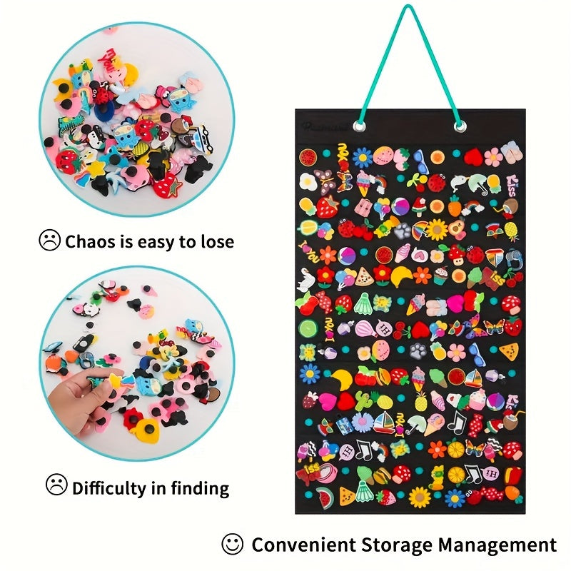 Shoe Charms Organizer - 180 Holes Hanging Display Stand