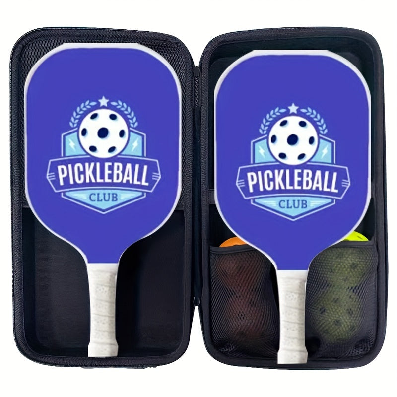 Pickleball Racket Set With Rackets And Balls Carbon Fiber Outdoor Sports