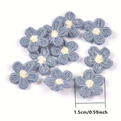 20pcs Mixed Lace Flowers Sewing DIY Wedding Home Decoration Jute Ribbon