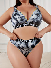 Tie Dye Sports Lingerie Set