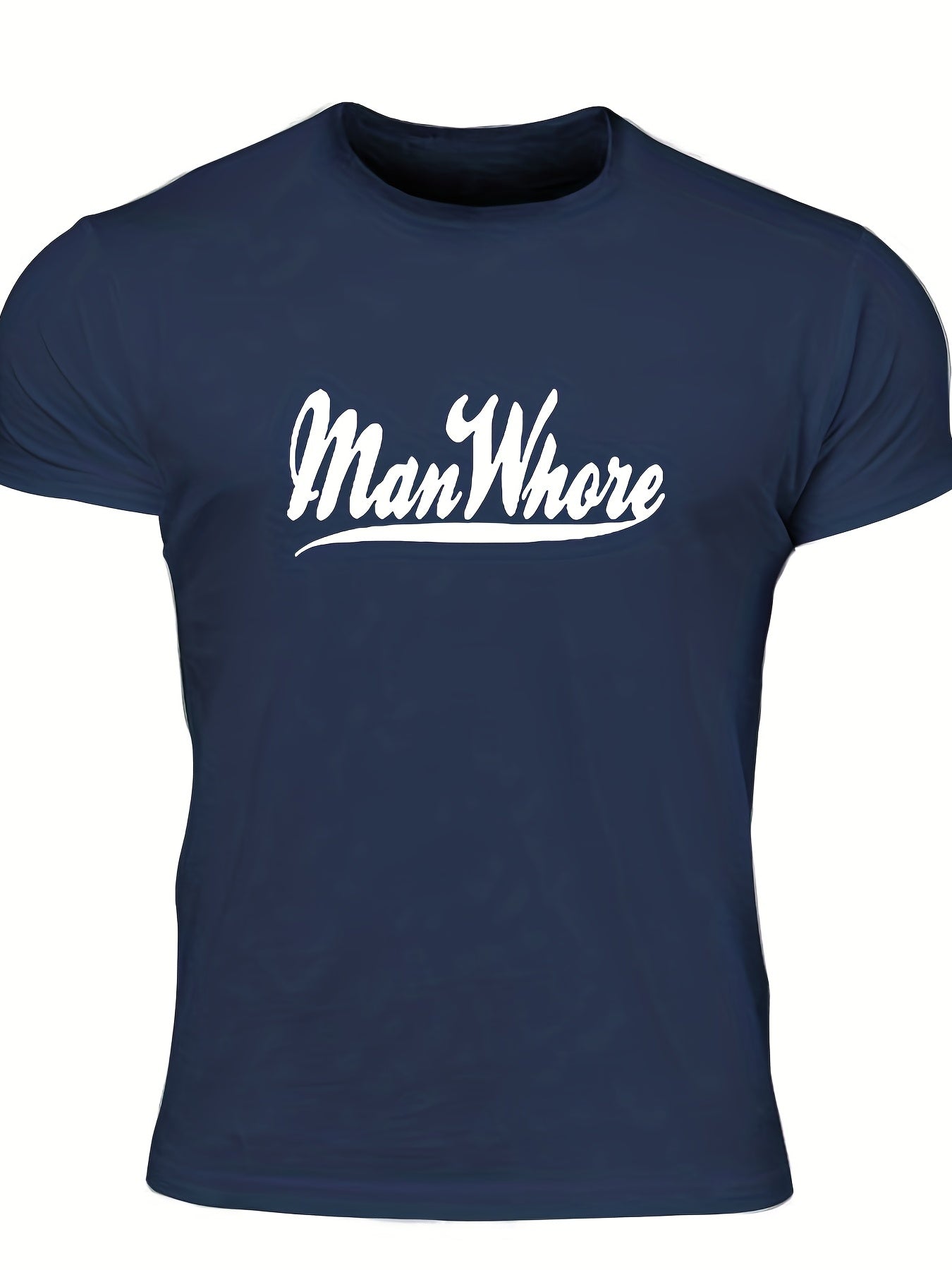 Men's Stylish Letter Print T shirt Casual Tee