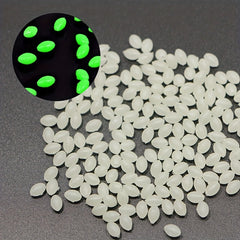 100 Pieces Oval Luminous Fishing Lures Fishing Beads