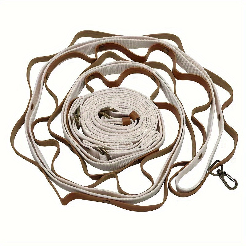 Outdoor Travel Clothesline PU Leather Extended Tent Hanging Rope For Camping