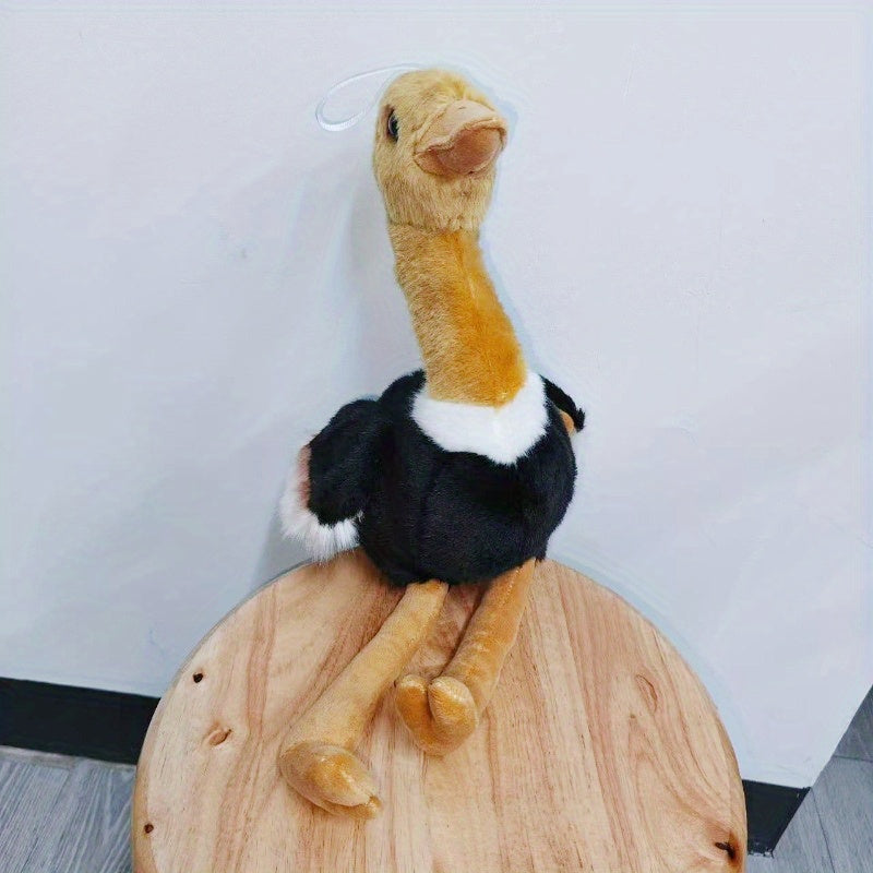 Ostrich Plush Toy Realistic Animal Doll Soft Bird Halloween Christmas