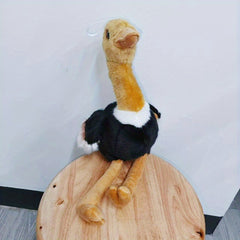Ostrich Plush Toy Realistic Animal Doll Soft Bird Halloween Christmas