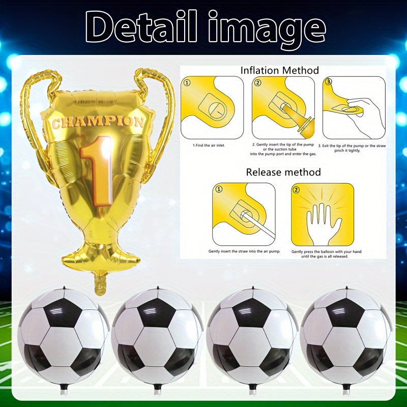 7pcs Soccer Balloons Soccer Party Decorations Sports Theme Party