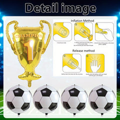 7pcs Soccer Balloons Soccer Party Decorations Sports Theme Party
