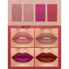 4 Pcs Cig Lipstick Kit Lip Balm High Pigmented Smudge Proof Lip Gloss Set