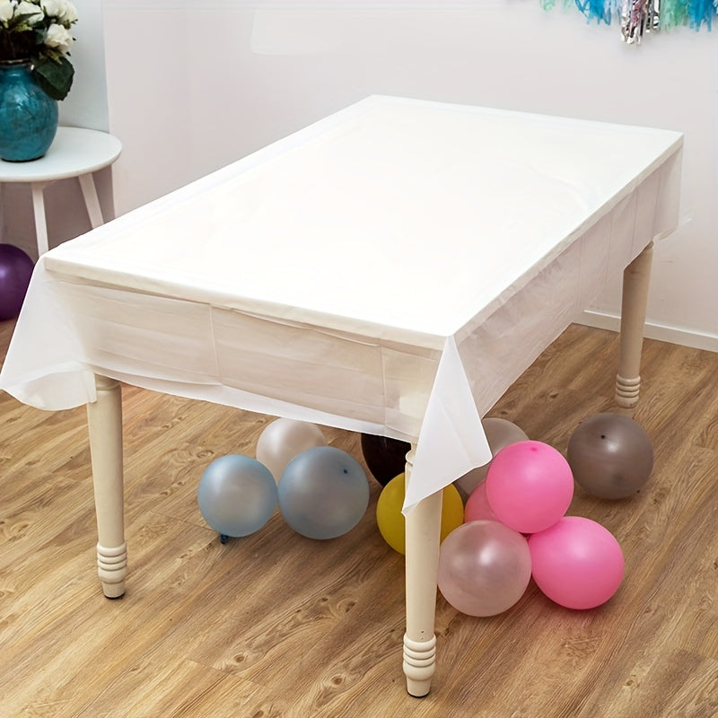 Disposable Plastic Tablecloth for Parties - Convenient and Durable
