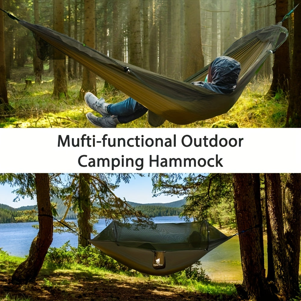 3-in-1 Hammock With Mosquito Net & Sun Shelter Waterproof Double Sleeping Campin