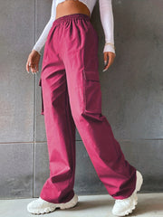 Cargo Pants Wide Leg Stirred Waist Spring Summer Women's Clothing