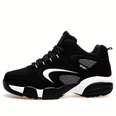 Men's Lace up Chunky Shoes Casual Outdoor Anti skid Durable Sneakers
