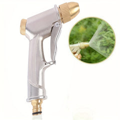 High Pressure Water Spray Gun Brass Nozzle Garden Hose Pipe Lawn Car Wash