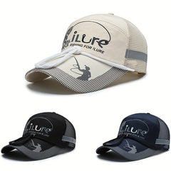 Men's Quick Drying Baseball Cap Mesh Sun Hat Fishing Sports Cap