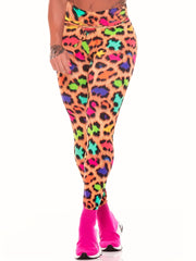 Leopard Print High Waist Yoga Legging Women's Activewear