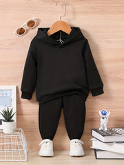 Kids Sweatshirt Hoodie Trousers Set 2pcs Jogger Outfits Boys Girls Athletic Swea