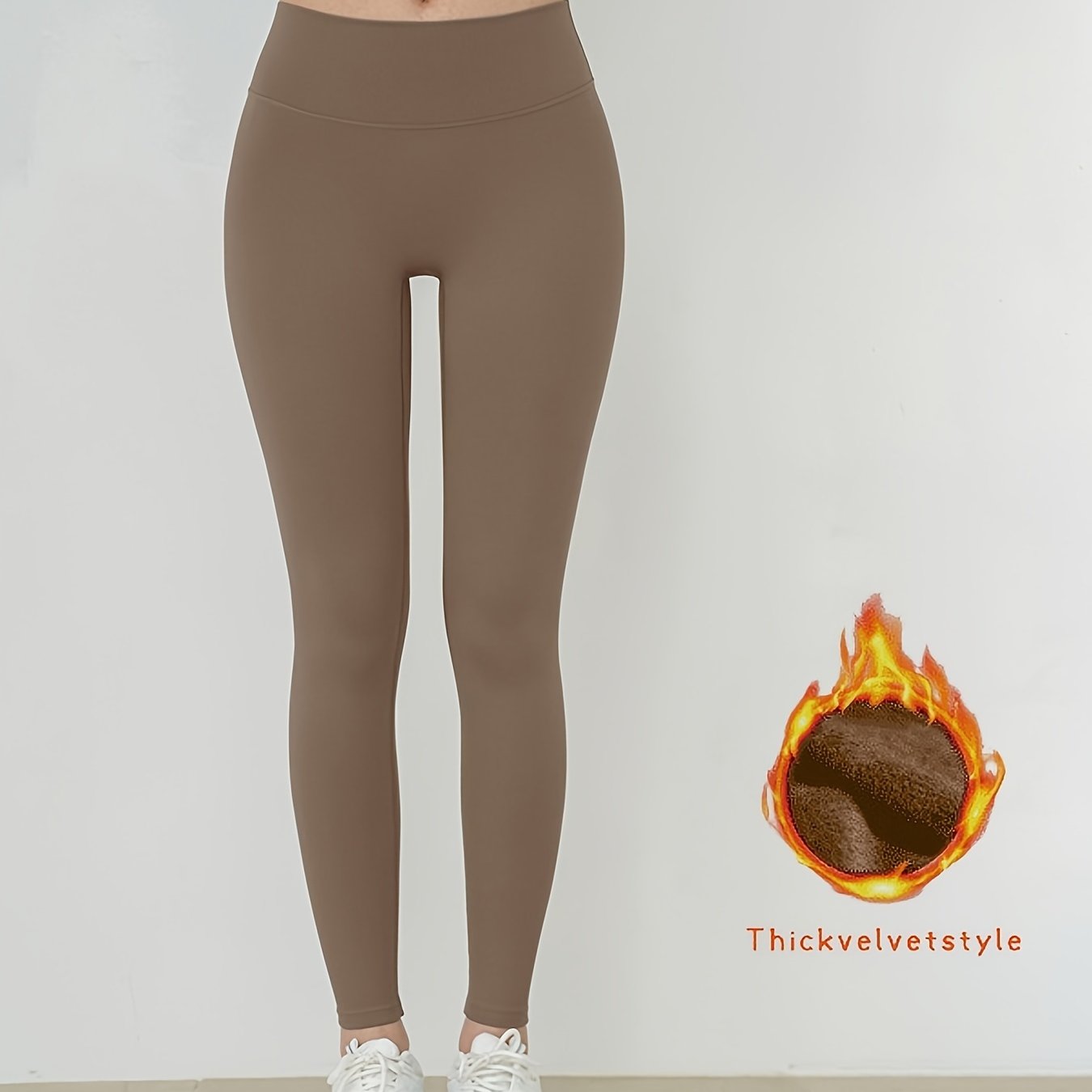 High Waist Butt Lifting Yoga Pants Fleece Lined Warm Leggings