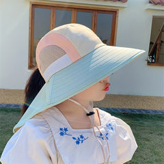 Kids Sun Protection Hat with Neck Cover for Outdoor Activities
