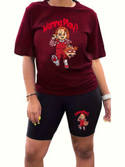 Horror Cartoon Two Piece Set