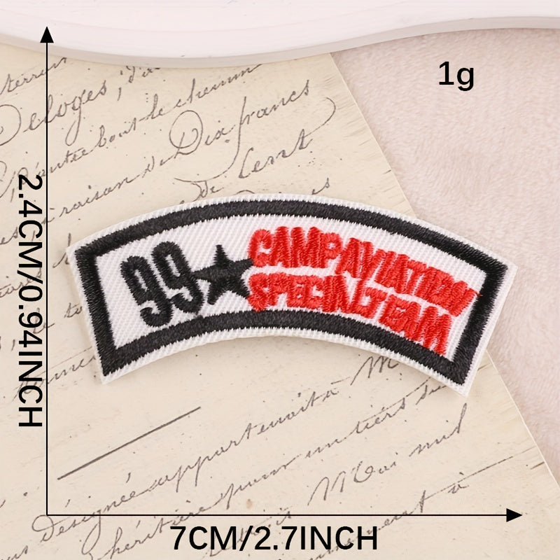 3pcs Embroidered Letter Applique Patch DIY Iron On Patch
