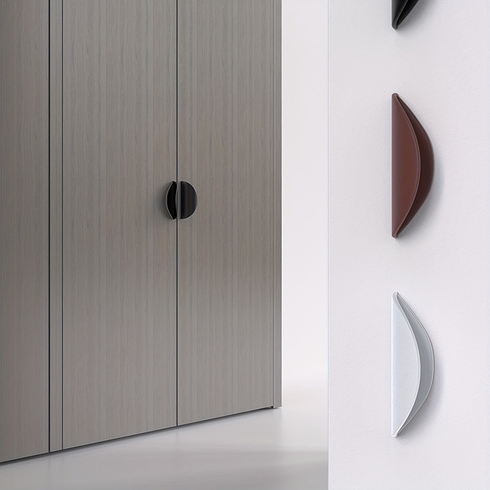 2pcs Plastic Cabinet Handle Drawer Shoe Cabinet Door Handle