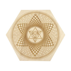 Wooden Crystal Grid Board 6-10 Inch - Metaphysical Pendulum Board