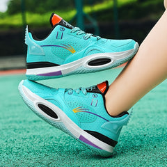 Men's Block Bball Shoes Comfy Breathable Non Slip Sneakers